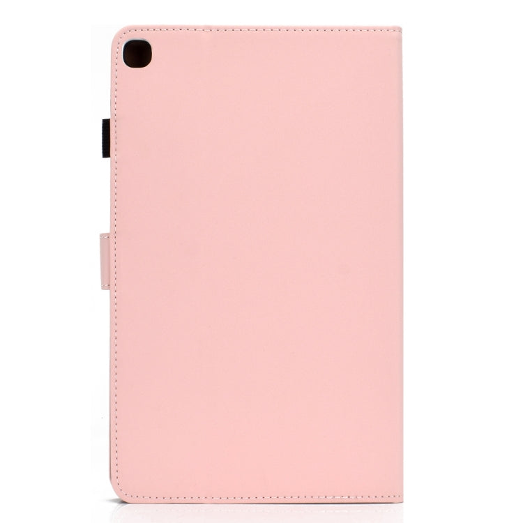 For Galaxy Tab A 10.1(2019) T510 Solid Color Tablet PC Universal Magnetic Horizontal Flip Leather Case with Card Slots & Holder