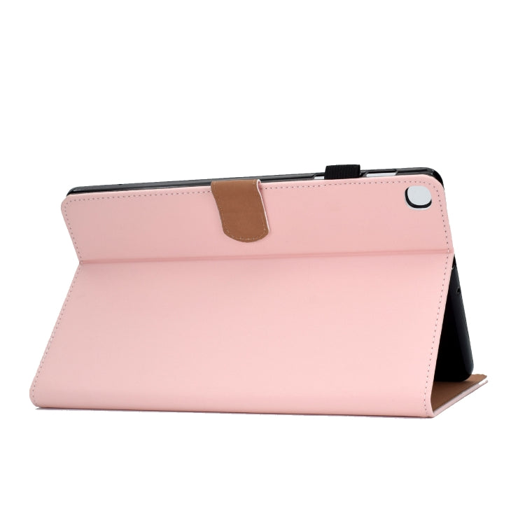 For Galaxy Tab A 10.1(2019) T510 Solid Color Tablet PC Universal Magnetic Horizontal Flip Leather Case with Card Slots & Holder