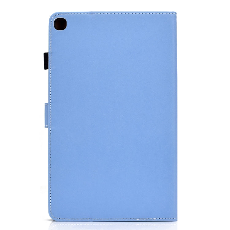 For Galaxy Tab A 10.1(2019) T510 Solid Color Tablet PC Universal Magnetic Horizontal Flip Leather Case with Card Slots & Holder
