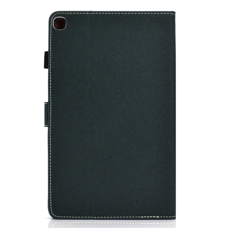For Galaxy Tab A 10.1(2019) T510 Solid Color Tablet PC Universal Magnetic Horizontal Flip Leather Case with Card Slots & Holder