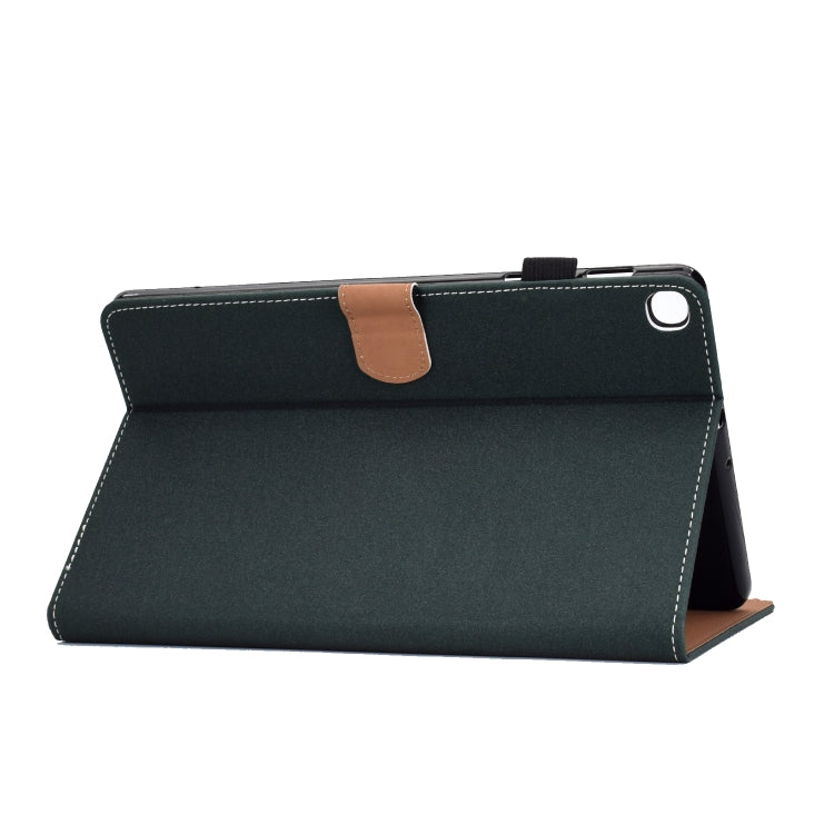 For Galaxy Tab A 10.1(2019) T510 Solid Color Tablet PC Universal Magnetic Horizontal Flip Leather Case with Card Slots & Holder