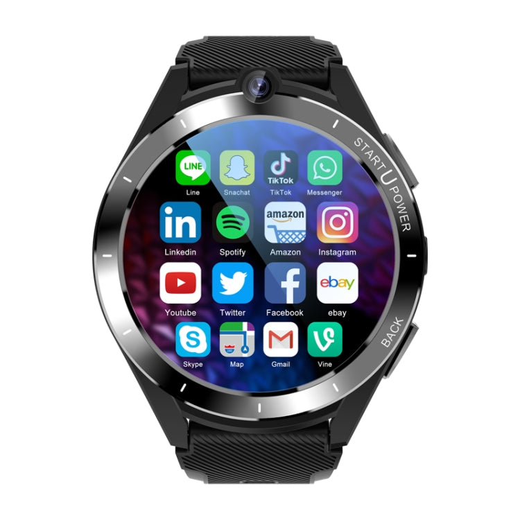 Z40 1.6 inch TFT Screen 4G LTE Android Dual Camera Smart Watch, Support Blood Pressure / Blood Oxygen Monitoring(Black)