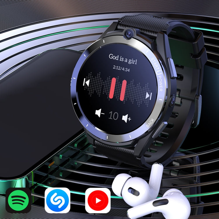Z40 1.6 inch TFT Screen 4G LTE Android Dual Camera Smart Watch, Support Blood Pressure / Blood Oxygen Monitoring(Black)