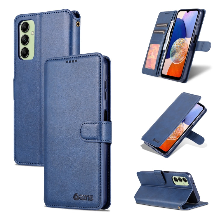 For Samsung Galaxy A14 5G AZNS Calf Texture Horizontal Flip Leather Phone Case