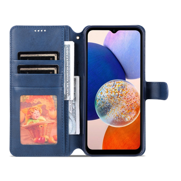 For Samsung Galaxy A14 5G AZNS Calf Texture Horizontal Flip Leather Phone Case