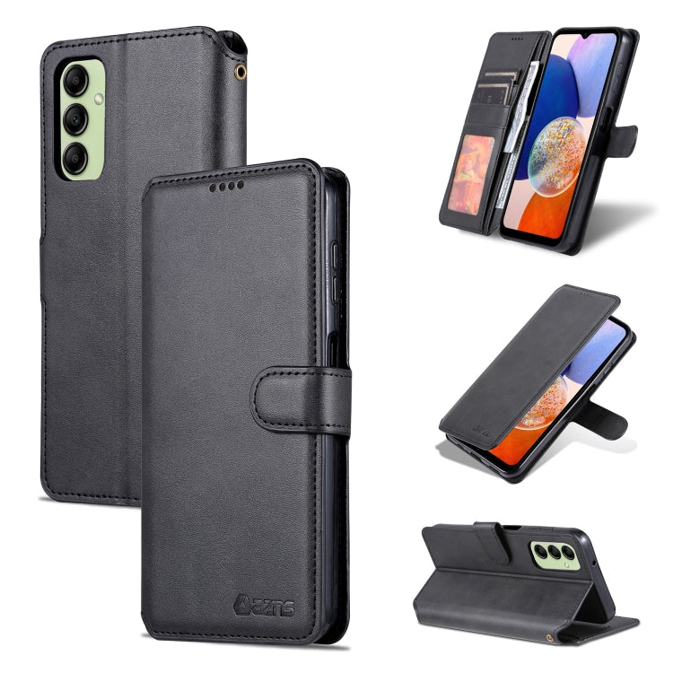 For Samsung Galaxy A14 5G AZNS Calf Texture Horizontal Flip Leather Phone Case