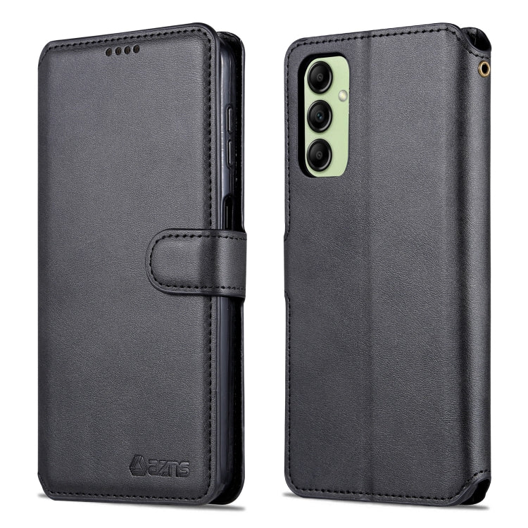 For Samsung Galaxy A14 5G AZNS Calf Texture Horizontal Flip Leather Phone Case