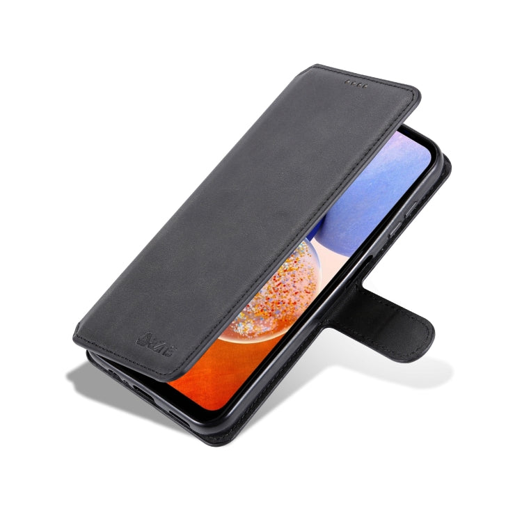 For Samsung Galaxy A14 5G AZNS Calf Texture Horizontal Flip Leather Phone Case