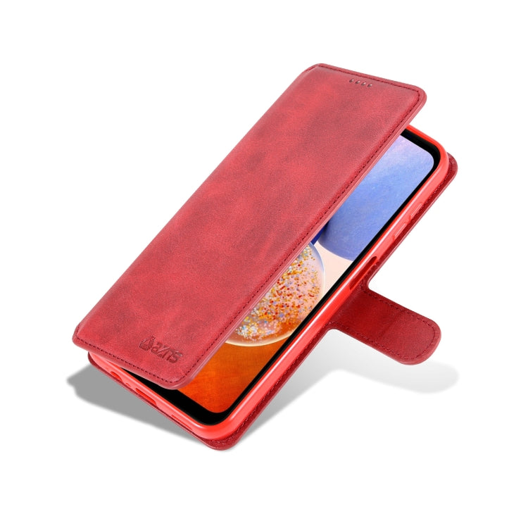 For Samsung Galaxy A14 5G AZNS Calf Texture Horizontal Flip Leather Phone Case