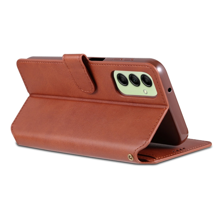 For Samsung Galaxy A14 5G AZNS Calf Texture Horizontal Flip Leather Phone Case