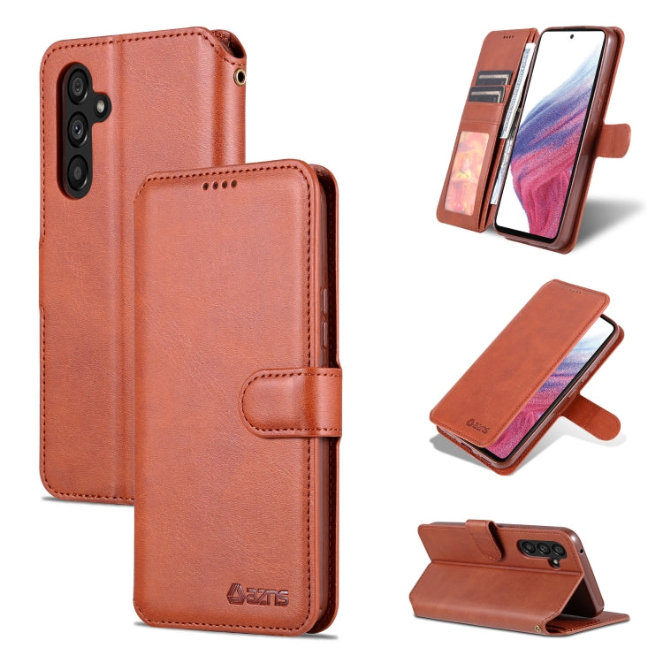 For Samsung Galaxy A54 5G AZNS Calf Texture Horizontal Flip Leather Phone Case