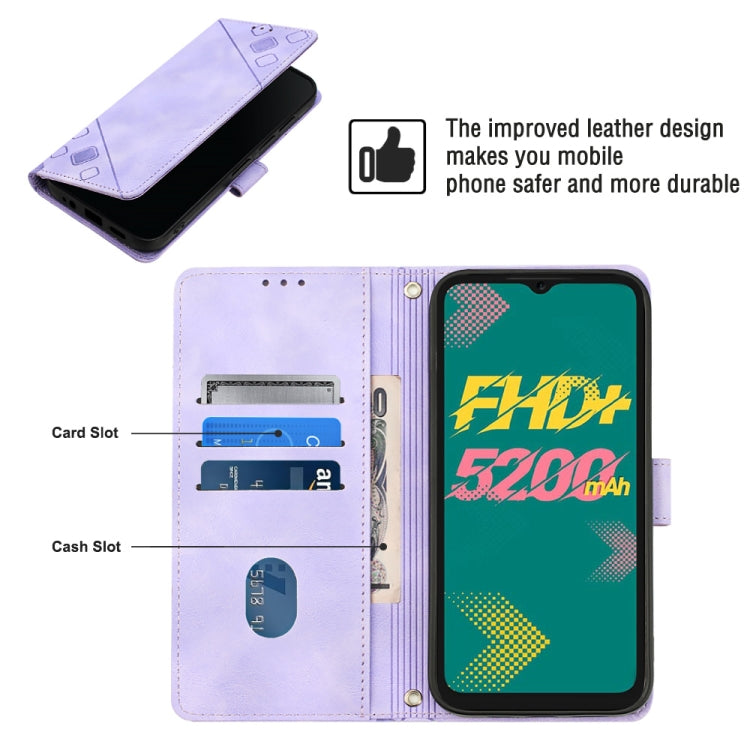 For Infinix Hot 11 Skin-feel Embossed Leather Phone Case