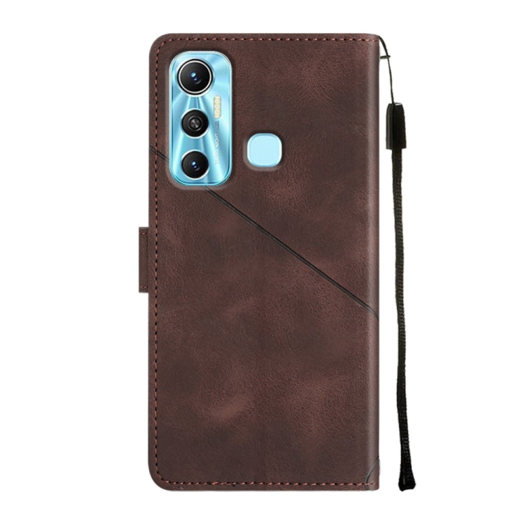 For Infinix Hot 11 Skin-feel Embossed Leather Phone Case