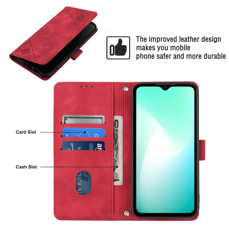 For Infinix Hot 11 Play / Hot 10 Play / Hot 9 Play Skin-feel Embossed Leather Phone Case