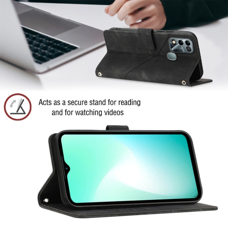 For Infinix Hot 11 Play / Hot 10 Play / Hot 9 Play Skin-feel Embossed Leather Phone Case