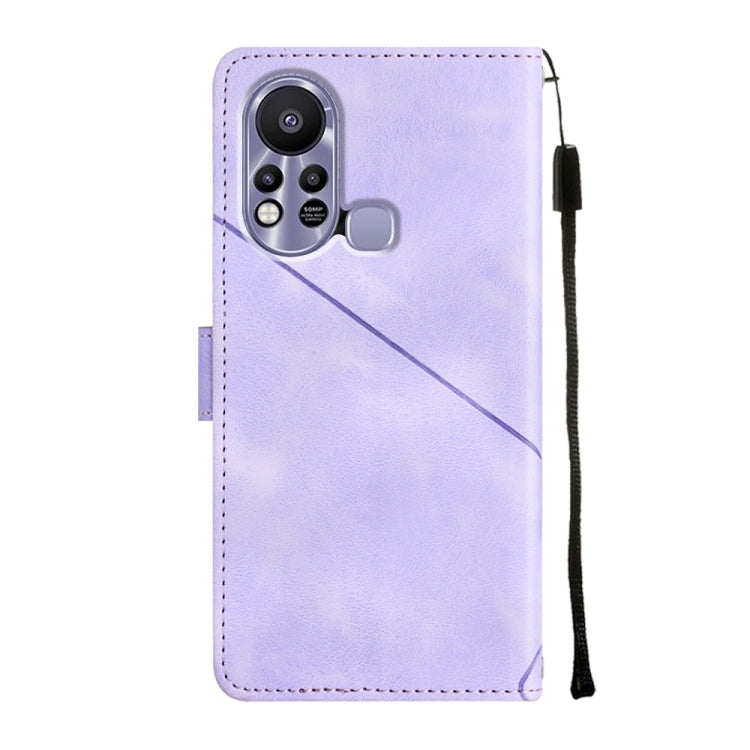For Infinix Hot 11s Skin-feel Embossed Leather Phone Case