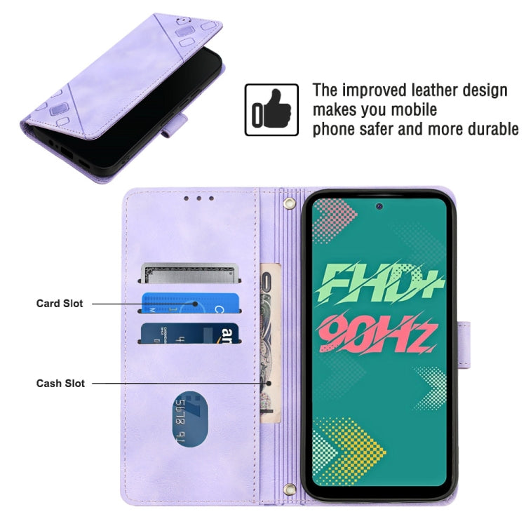 For Infinix Hot 11s Skin-feel Embossed Leather Phone Case
