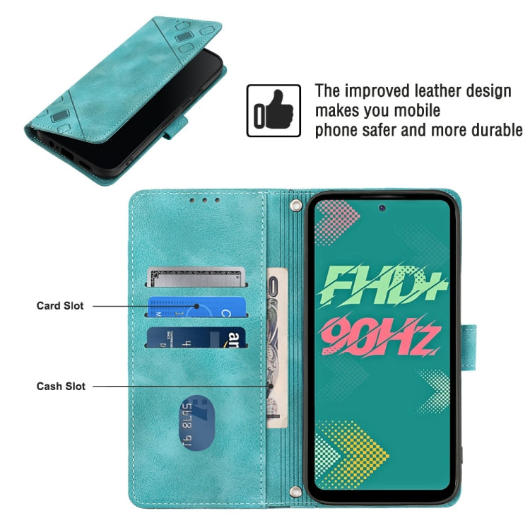 For Infinix Hot 11s Skin-feel Embossed Leather Phone Case