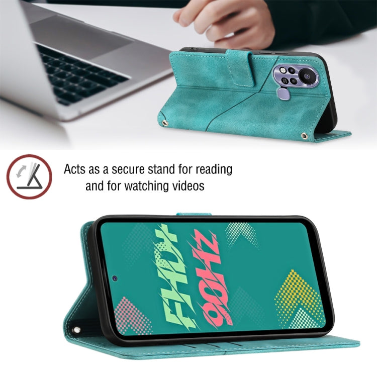 For Infinix Hot 11s Skin-feel Embossed Leather Phone Case