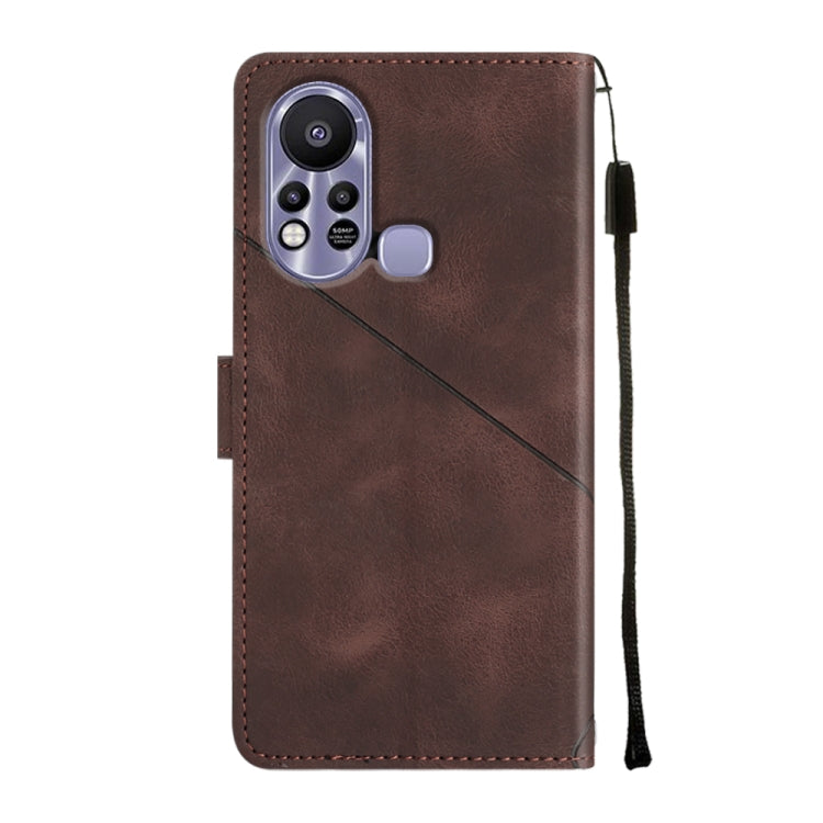 For Infinix Hot 11s Skin-feel Embossed Leather Phone Case