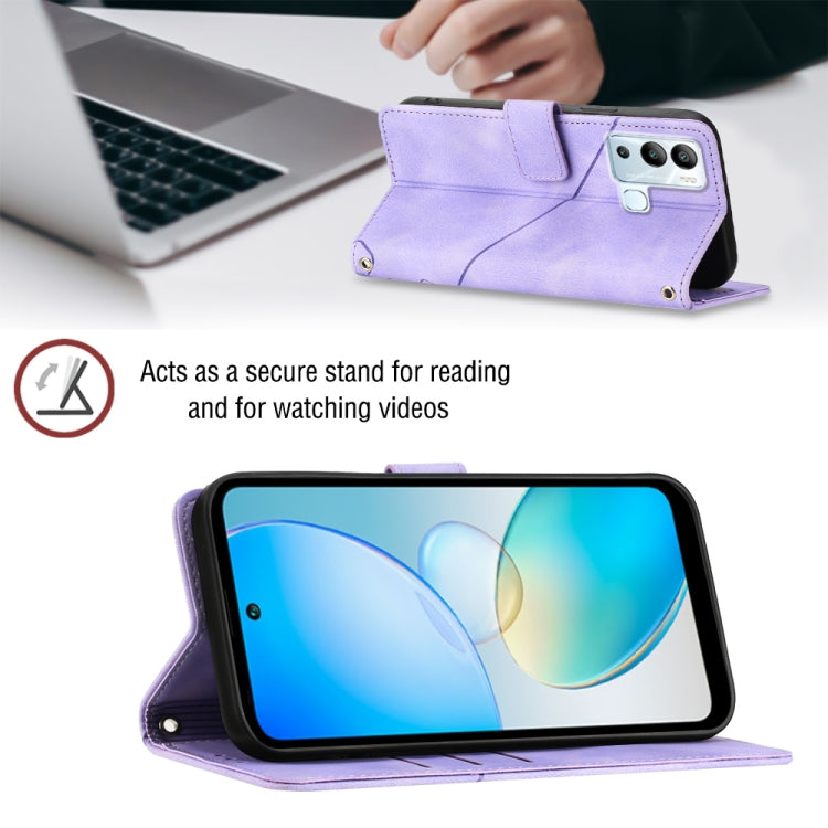 For Infinix Hot 12i X665 Skin-feel Embossed Leather Phone Case