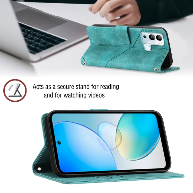 For Infinix Hot 12i X665 Skin-feel Embossed Leather Phone Case