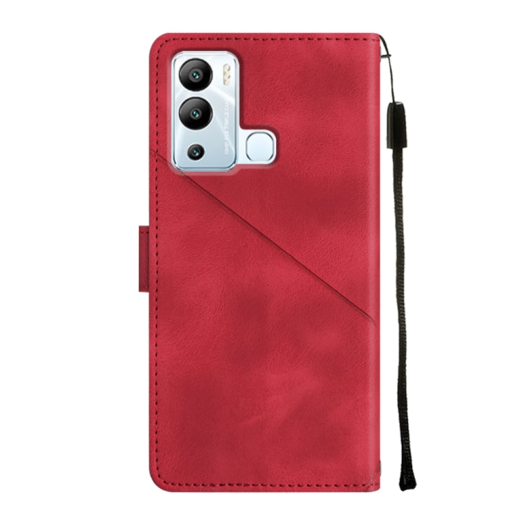 For Infinix Hot 12i X665 Skin-feel Embossed Leather Phone Case