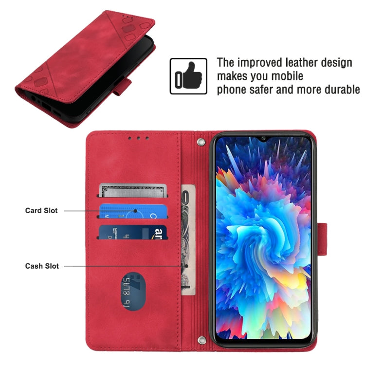 For Infinix Hot 20 5G X666 Skin-feel Embossed Leather Phone Case