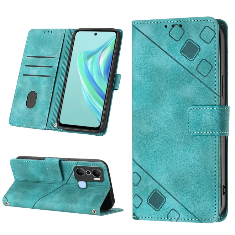 For Infinix Hot 20 Play Skin-feel Embossed Leather Phone Case