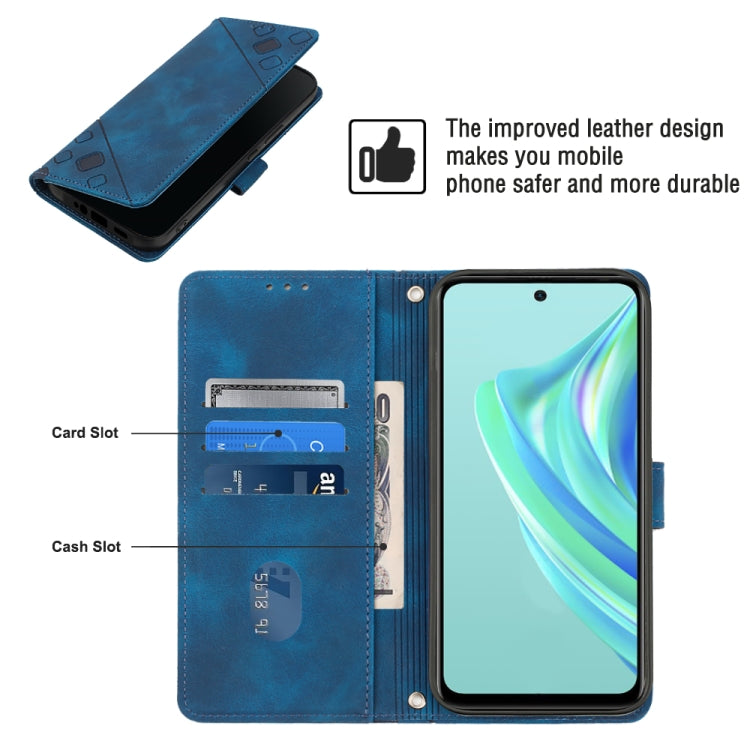 For Infinix Hot 20 Play Skin-feel Embossed Leather Phone Case