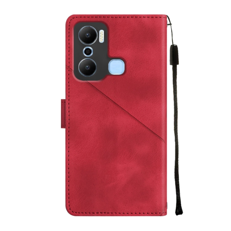 For Infinix Hot 20 Play Skin-feel Embossed Leather Phone Case