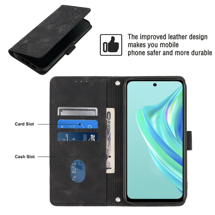 For Infinix Hot 20 Play Skin-feel Embossed Leather Phone Case