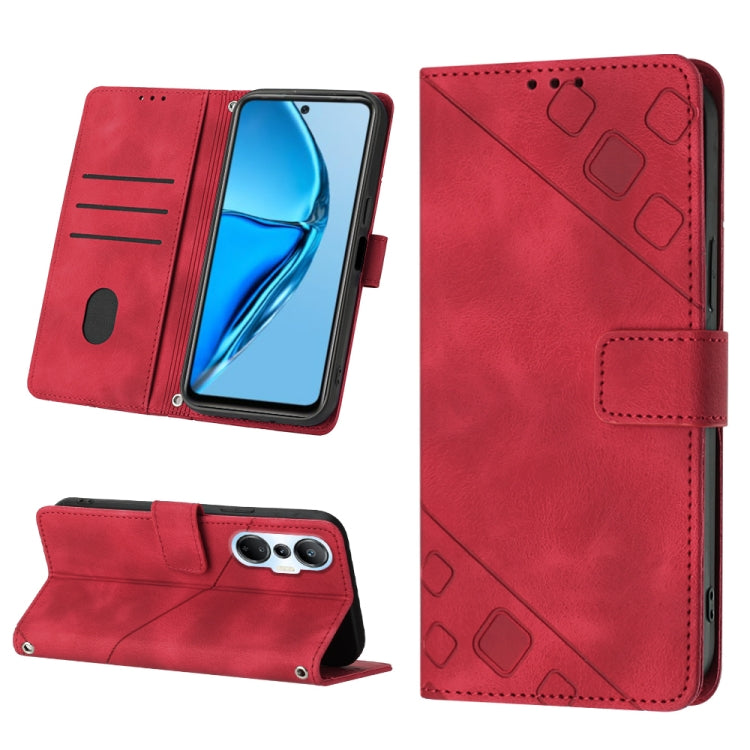 For Infinix Hot 20S / 20 Pro X6827 Skin-feel Embossed Leather Phone Case