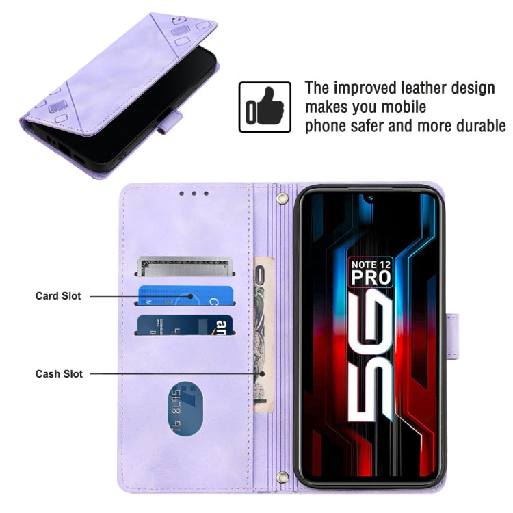 For Infinix Note 12 5G / Note 12 Pro 5G Skin-feel Embossed Leather Phone Case