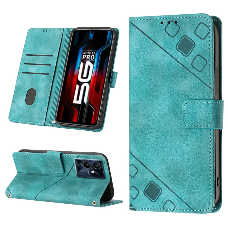 For Infinix Note 12 5G / Note 12 Pro 5G Skin-feel Embossed Leather Phone Case