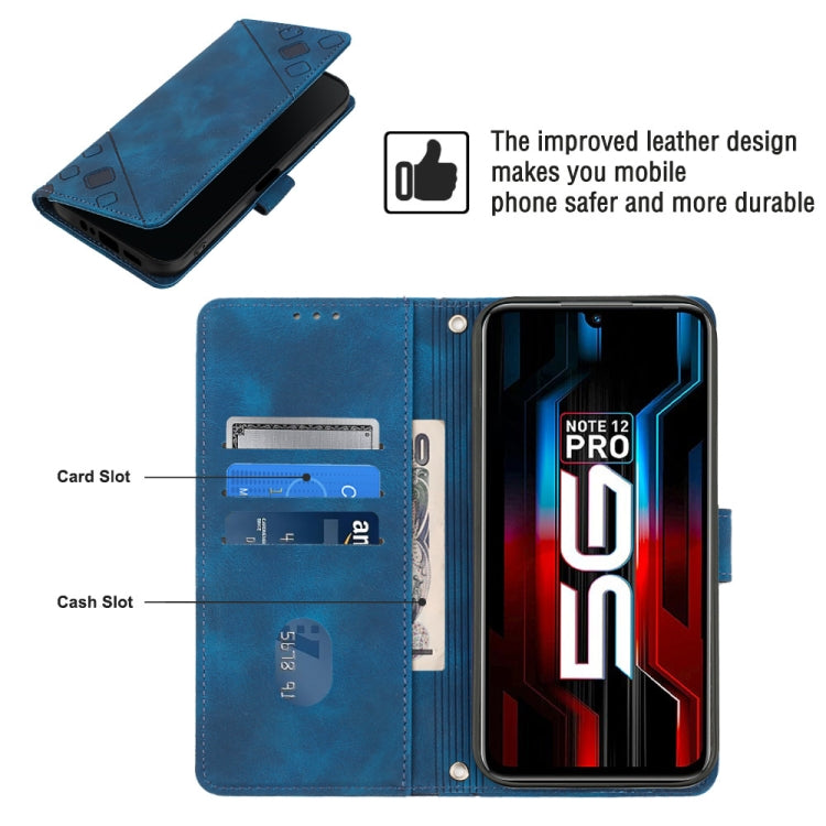 For Infinix Note 12 5G / Note 12 Pro 5G Skin-feel Embossed Leather Phone Case