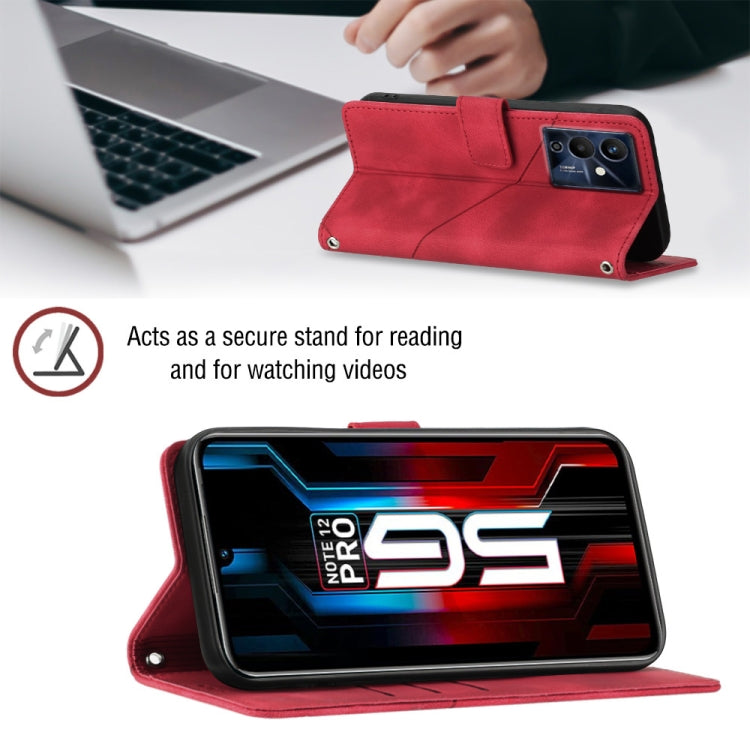 For Infinix Note 12 5G / Note 12 Pro 5G Skin-feel Embossed Leather Phone Case