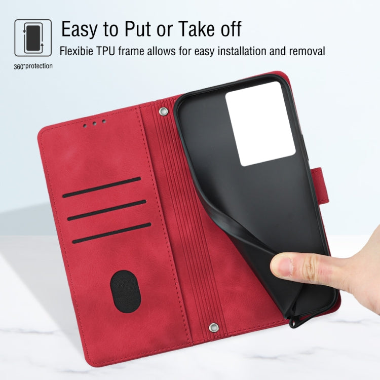 For Infinix Note 12 5G / Note 12 Pro 5G Skin-feel Embossed Leather Phone Case