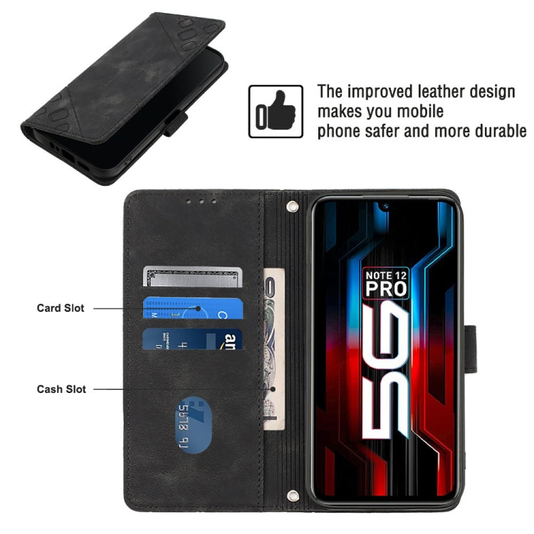 For Infinix Note 12 5G / Note 12 Pro 5G Skin-feel Embossed Leather Phone Case