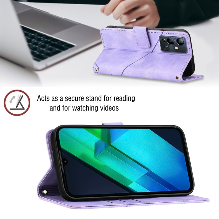 For Infinix Note 12i X6819 Skin-feel Embossed Leather Phone Case