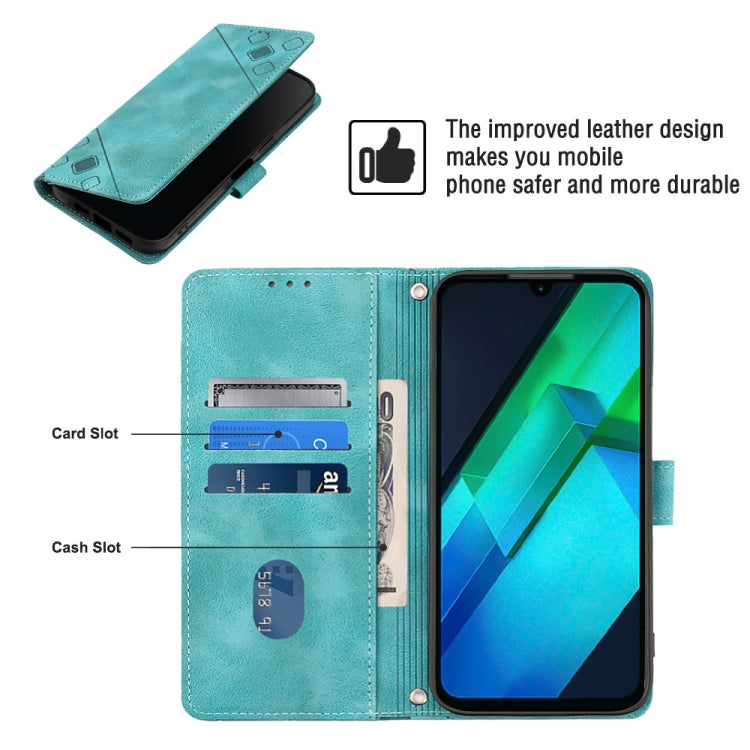 For Infinix Note 12i X6819 Skin-feel Embossed Leather Phone Case