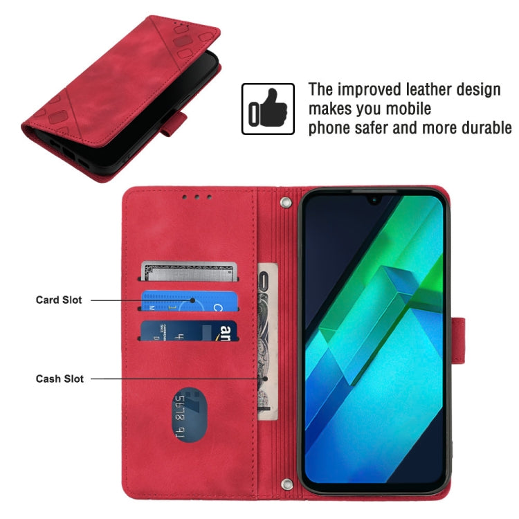 For Infinix Note 12i X6819 Skin-feel Embossed Leather Phone Case