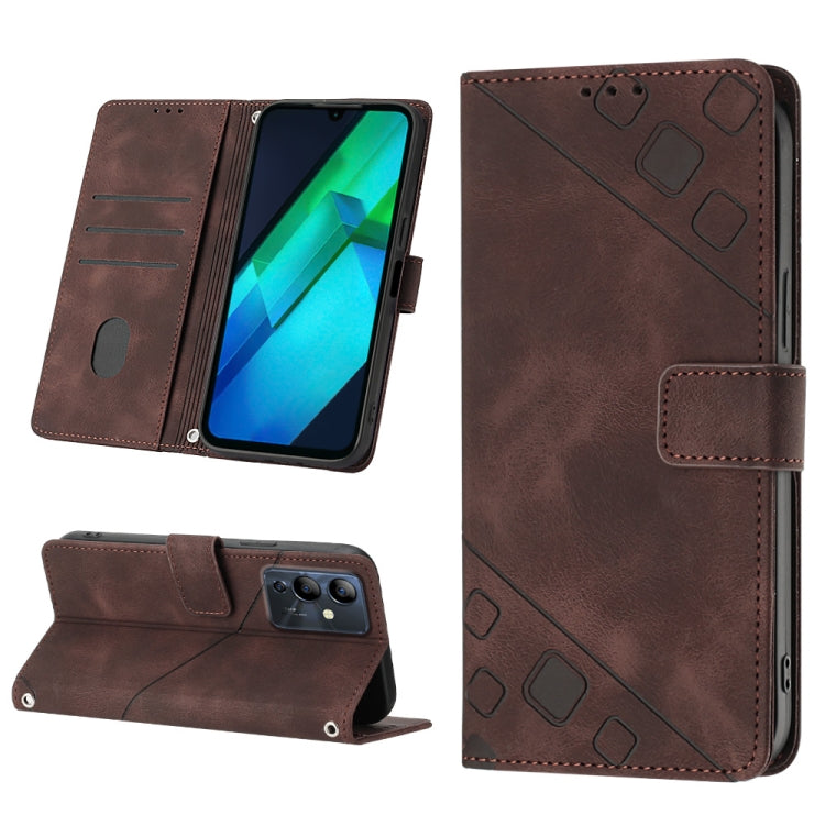 For Infinix Note 12i X6819 Skin-feel Embossed Leather Phone Case