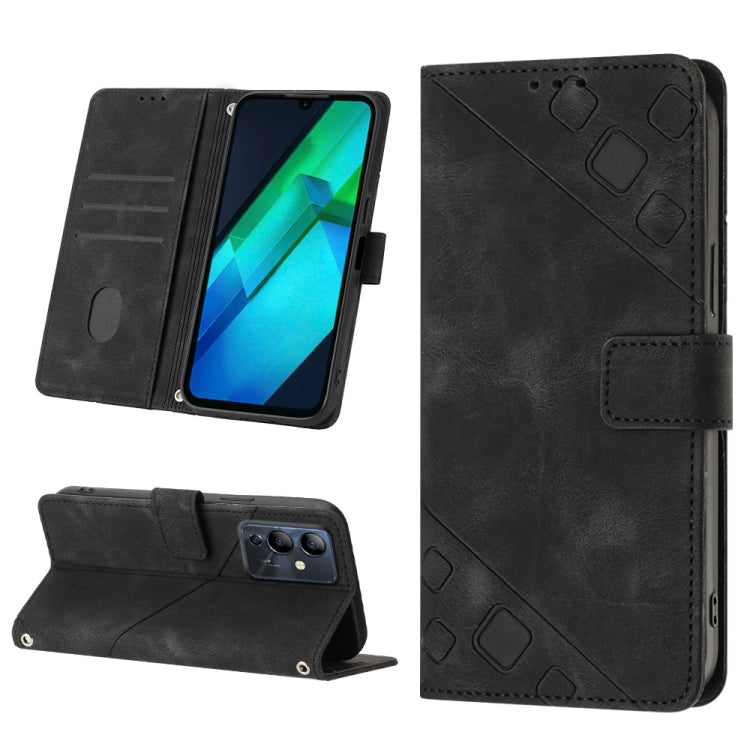 For Infinix Note 12i X6819 Skin-feel Embossed Leather Phone Case