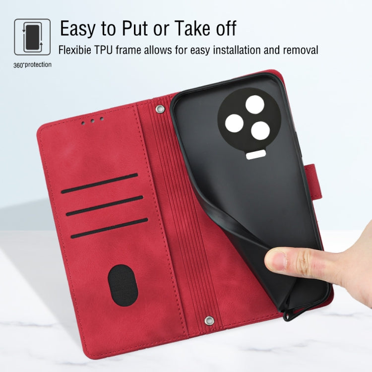 For Infinix Note 20 X676C Skin-feel Embossed Leather Phone Case