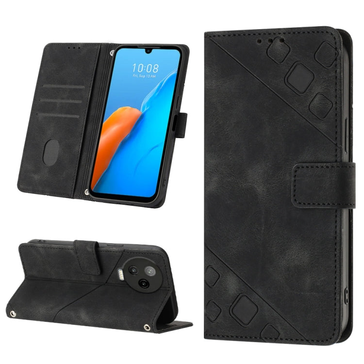 For Infinix Note 20 X676C Skin-feel Embossed Leather Phone Case