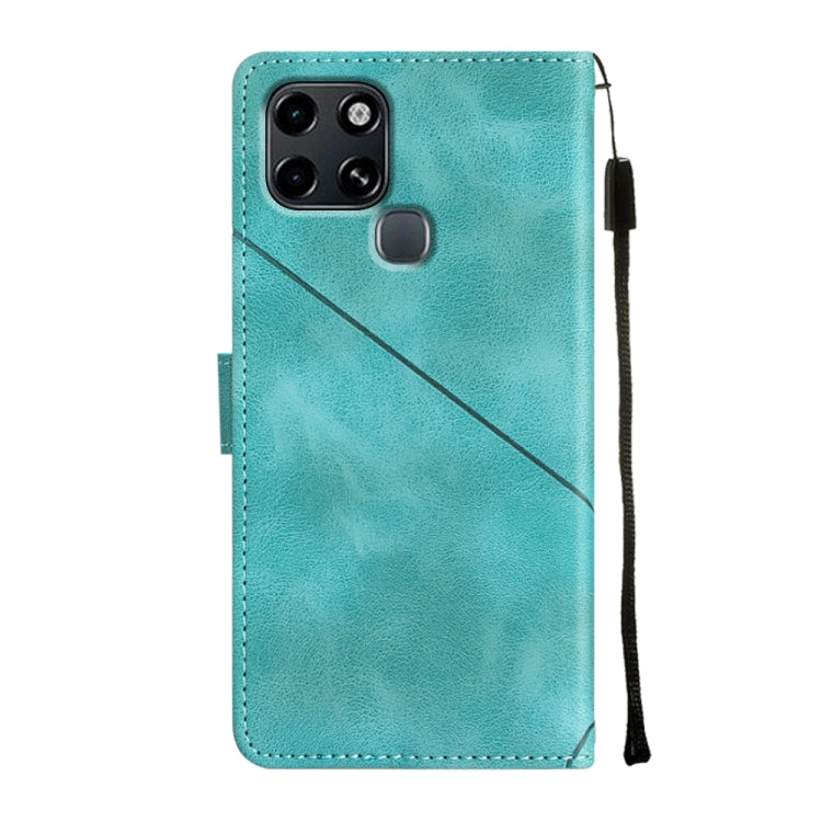 For Infinix Smart 6 Skin-feel Embossed Leather Phone Case