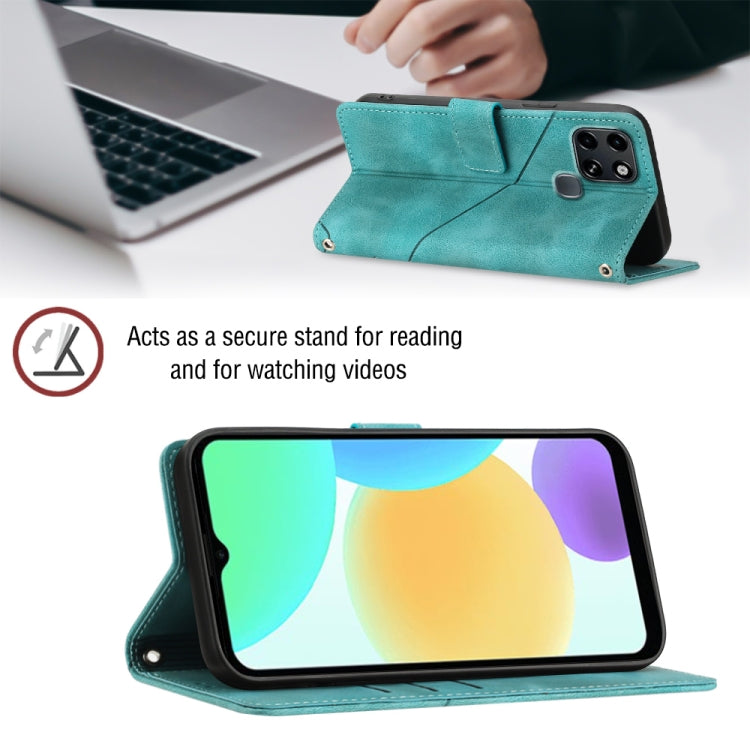 For Infinix Smart 6 Skin-feel Embossed Leather Phone Case