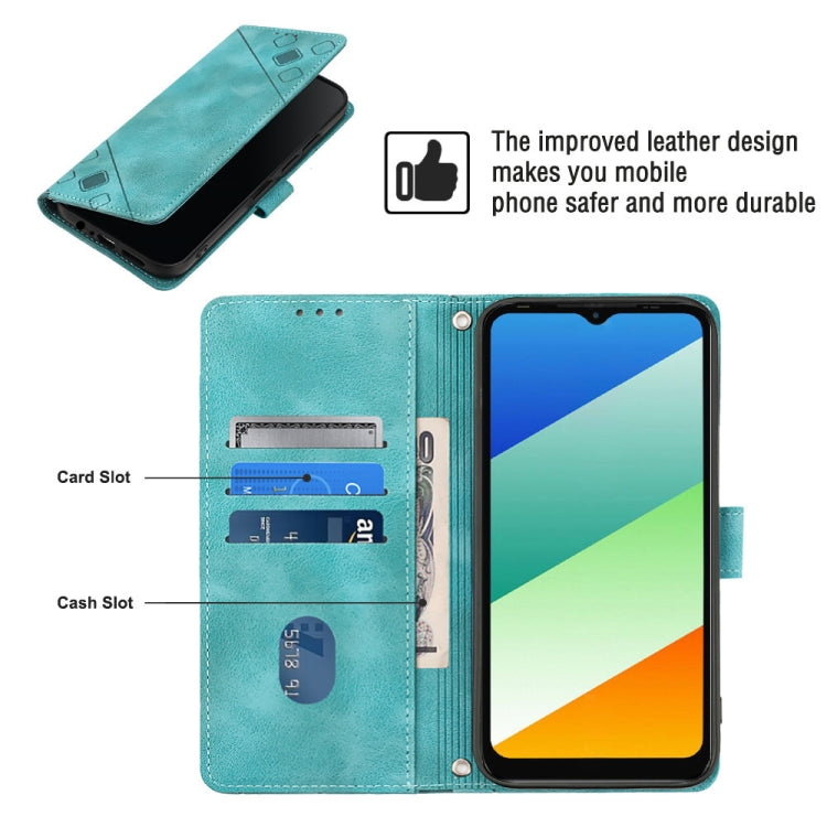 For Infinix Smart 6 Plus X6823 Skin-feel Embossed Leather Phone Case