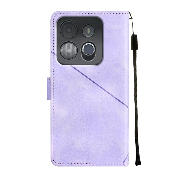 For Infinix Smart 7 X6515 Skin-feel Embossed Leather Phone Case